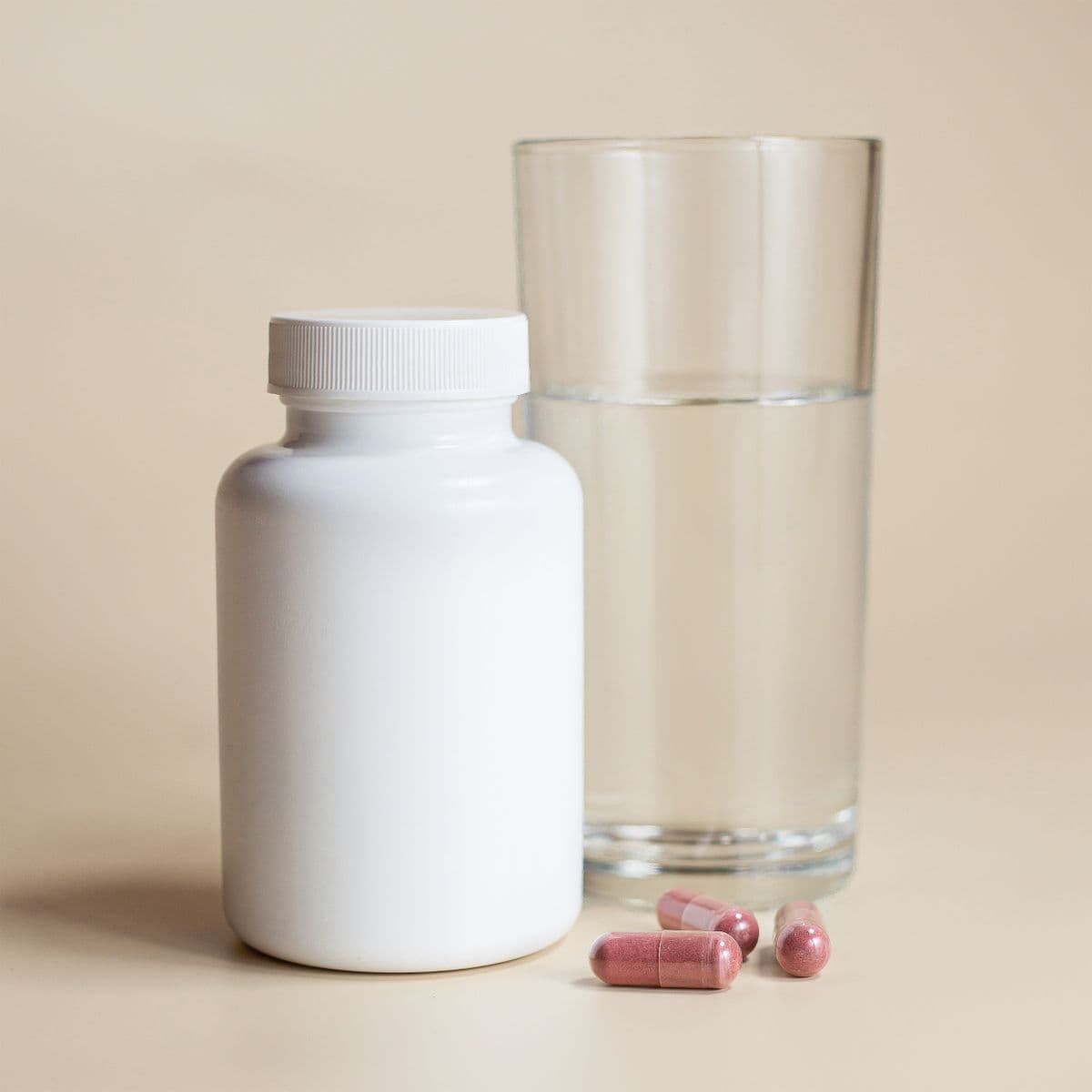 Supplement bottle product shot